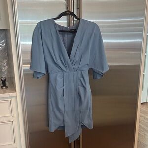Vici Blue Wrap Dress